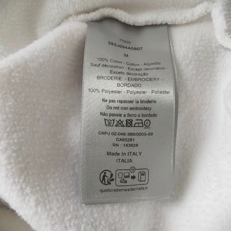 Dior dior long sleeve men’s sweatshirt white Size US L / EU 52-54 / 3 - 4 Thumbnail