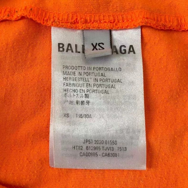 Balenciaga balenciaga orange multilingual short sleeve t-shirt Size US XS / EU 42 / 0 - 4 Thumbnail