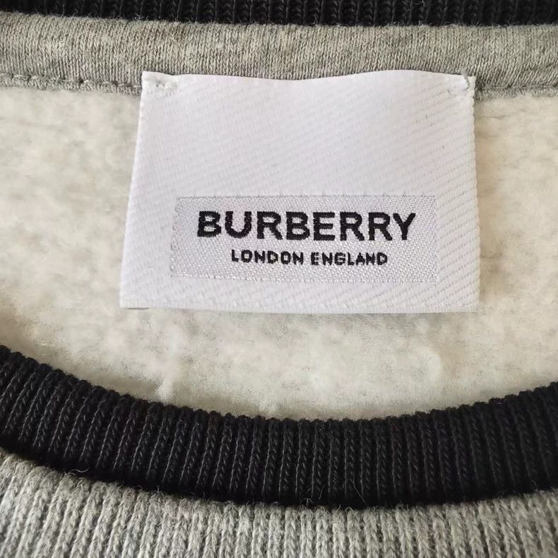 Burberry burberry logo sweatshirt in grey and red Size US M / EU 48-50 / 2 - 3 Thumbnail