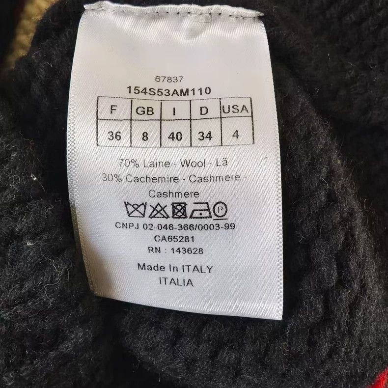 Dior christian dior black wool sweater with rabbit Size US S / EU 44-46 / 1 - 4 Thumbnail