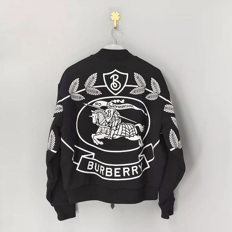 Burberry burberry black logo print long sleeve jacket Size US S / EU 44-46 / 1 - 2 Thumbnail