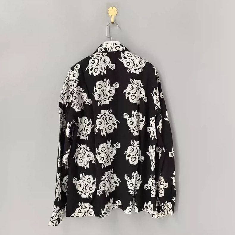 Givenchy Givenchy Abstract Black and White Shirt Size US M / EU 48-50 / 2 - 2 Thumbnail