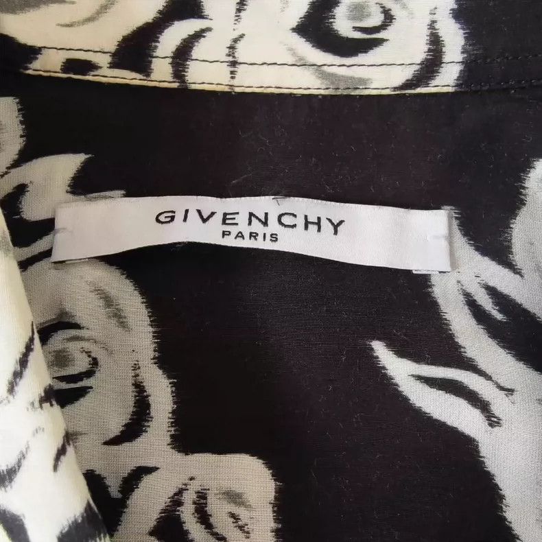 Givenchy Givenchy Abstract Black and White Shirt Size US M / EU 48-50 / 2 - 3 Thumbnail