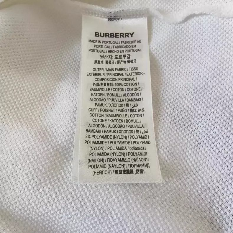 Burberry Burberry White Polo Shirt with Leopard Print Size US M / EU 48-50 / 2 - 5 Thumbnail