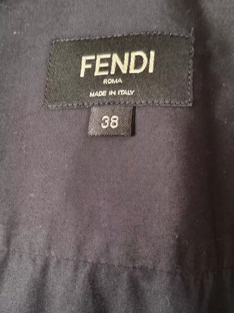 Fendi fendi black button-up shirt with logo embroidery Size US M / EU 48-50 / 2 - 3 Thumbnail