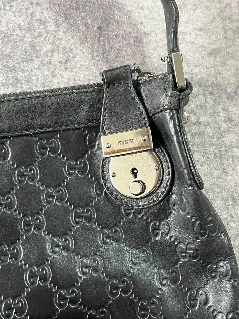 Gucci gucci monogram shoulder bag in black Size ONE SIZE - 4 Thumbnail