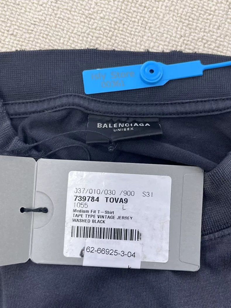 Balenciaga balenciaga logo print oversized t-shirt black Size US L / EU 52-54 / 3 - 5 Thumbnail