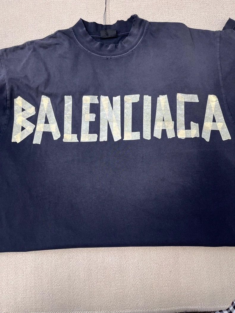 Balenciaga balenciaga logo print oversized t-shirt black Size US L / EU 52-54 / 3 - 4 Thumbnail