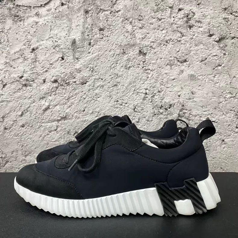 Hermes hermes sneakers in black and white Size US 7.5 / EU 40-41 - 2 Thumbnail