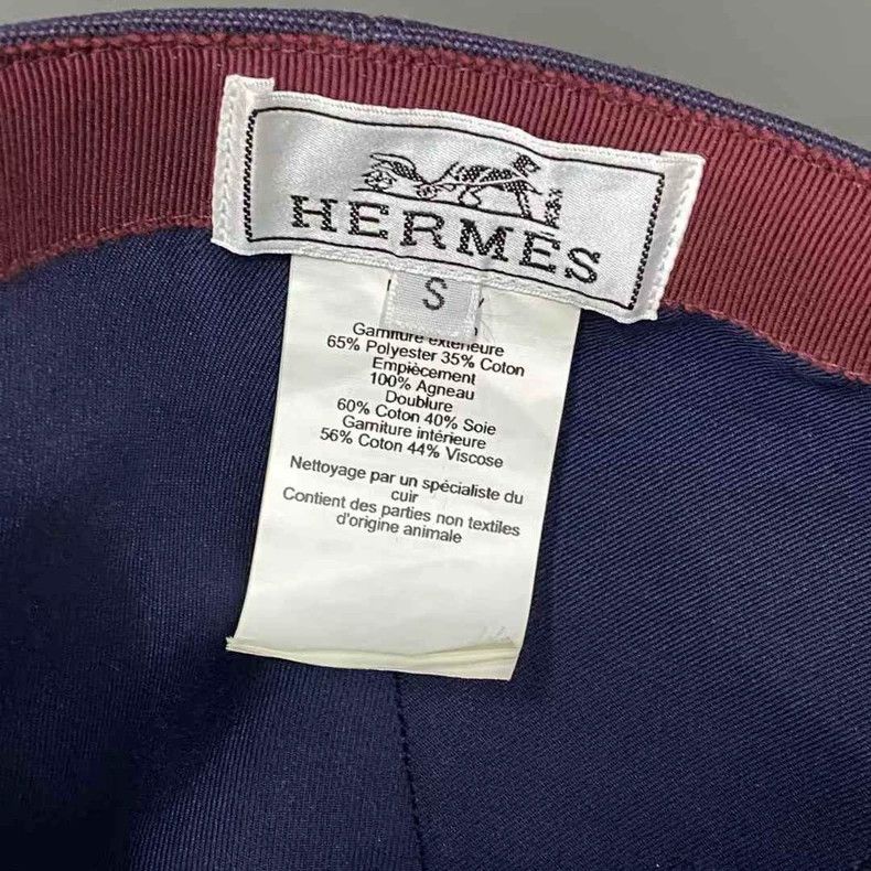 Hermes hermes duckbill cap in dark blue Size ONE SIZE - 6 Thumbnail