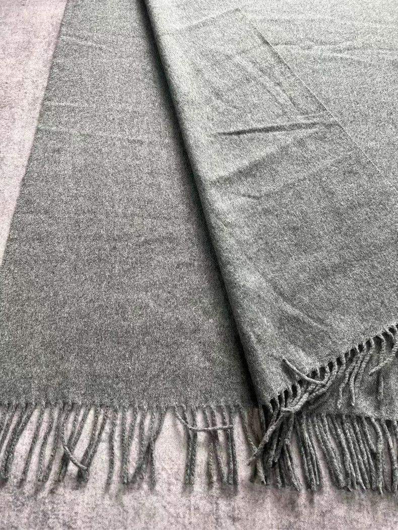 Acne Studios oversized gray wool scarf from acne studios Size ONE SIZE - 2 Thumbnail