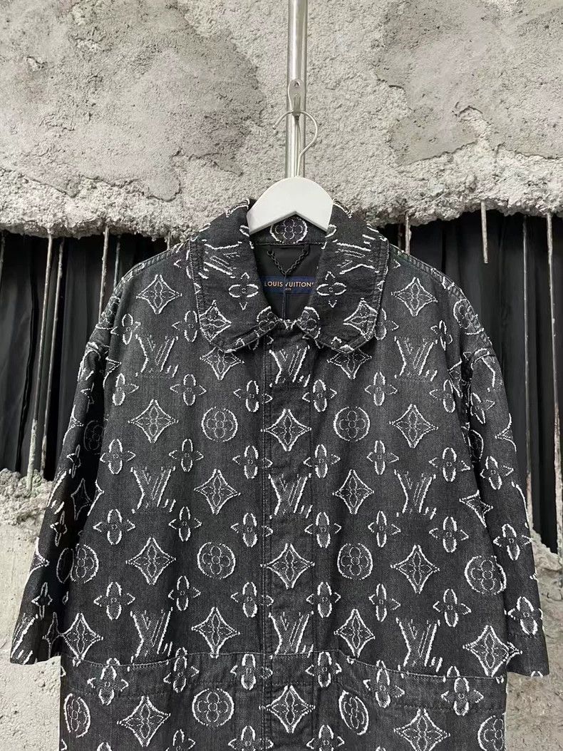 Louis Vuitton louis vuitton black denim short sleeve jacket Size US M / EU 48-50 / 2 - 3 Thumbnail
