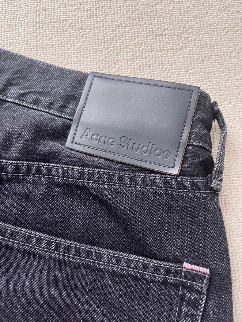 Acne Studios Acne Studios Black Wide-Leg Jeans for Men Size US 32 / EU 48 - 3 Thumbnail