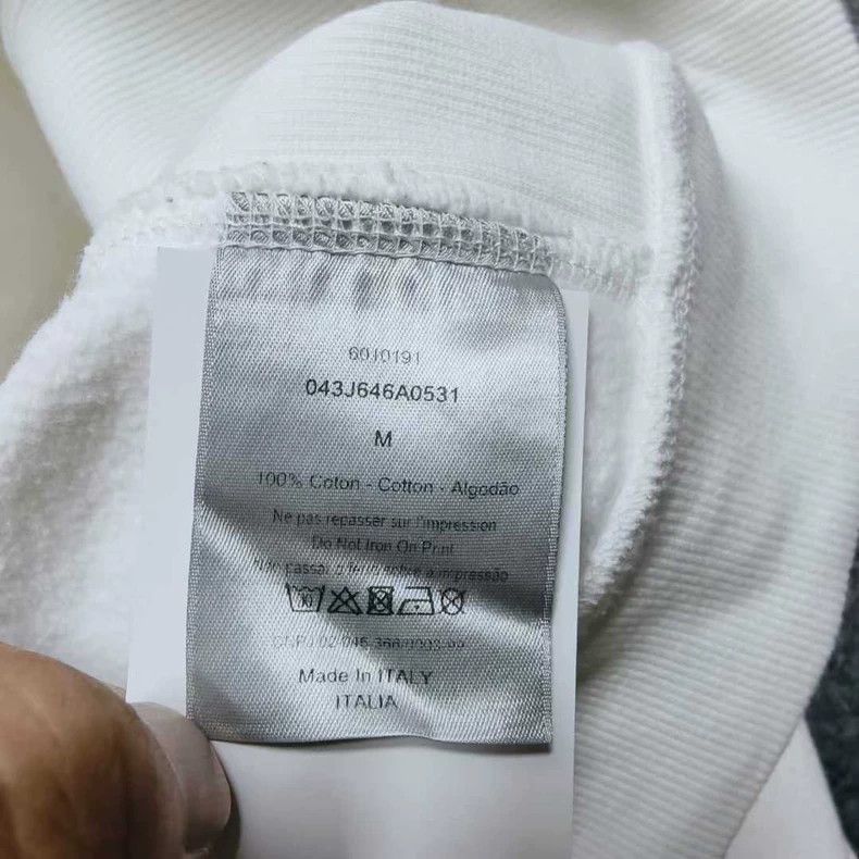 Dior christian dior white logo hoodie Size US M / EU 48-50 / 2 - 4 Thumbnail