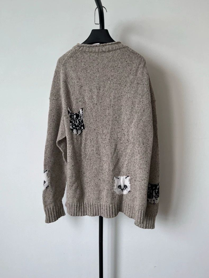 Acne Studios cat pattern crew neck sweater for men and women Size US S / EU 44-46 / 1 - 2 Thumbnail
