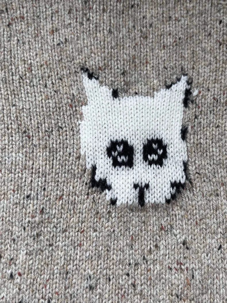 Acne Studios cat pattern crew neck sweater for men and women Size US S / EU 44-46 / 1 - 3 Thumbnail