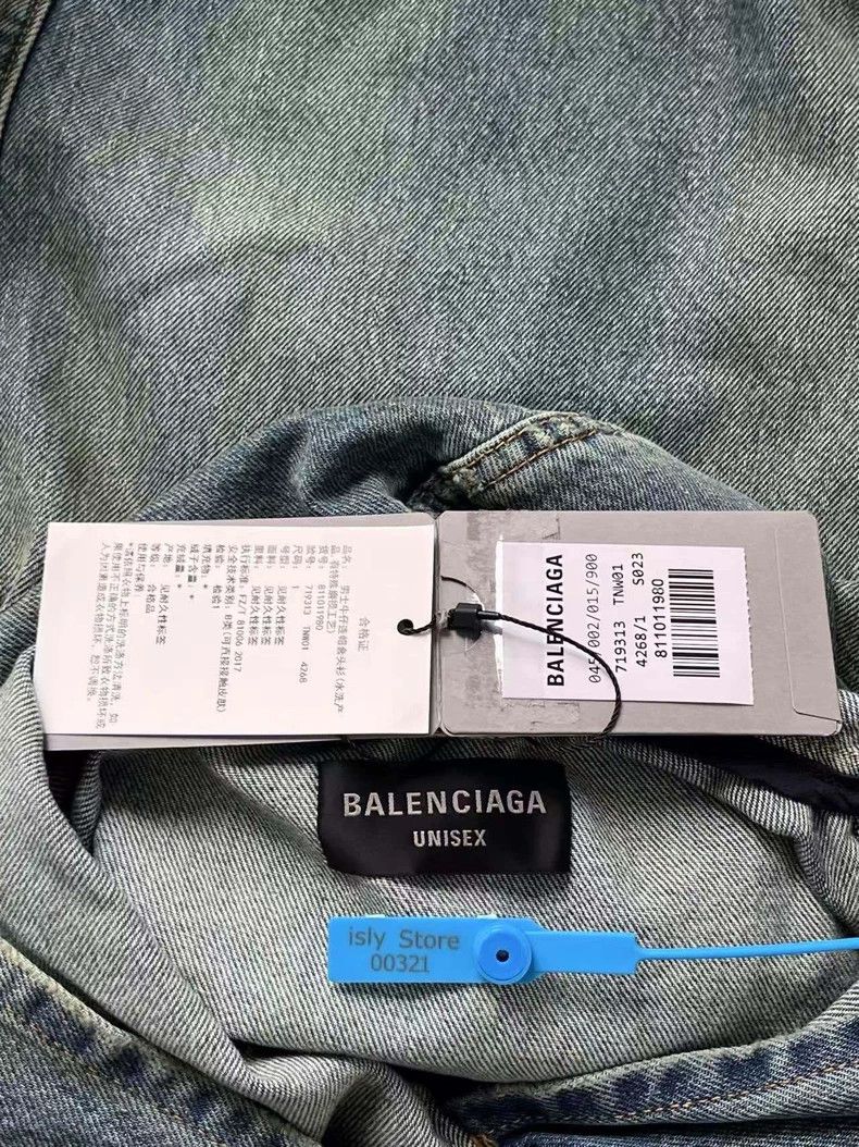 Balenciaga balenciaga blue denim hooded jacket Size US S / EU 44-46 / 1 - 3 Thumbnail