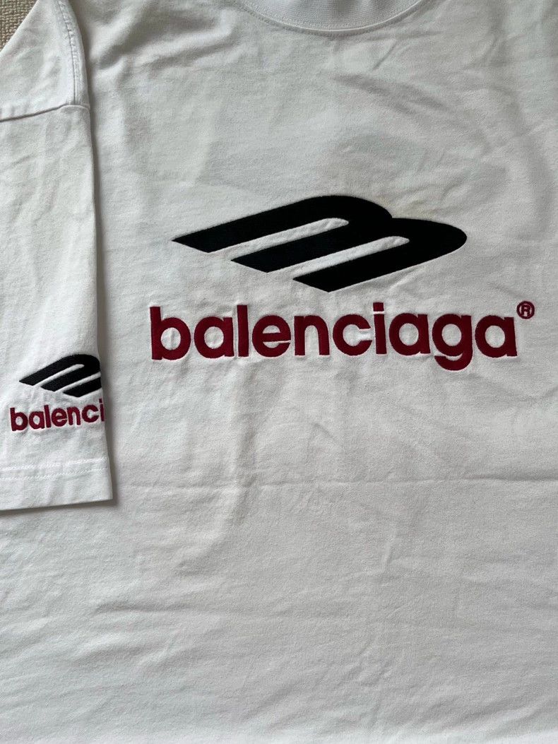 Balenciaga balenciaga sports icon logo embroidered t-shirt Size US S / EU 44-46 / 1 - 3 Thumbnail