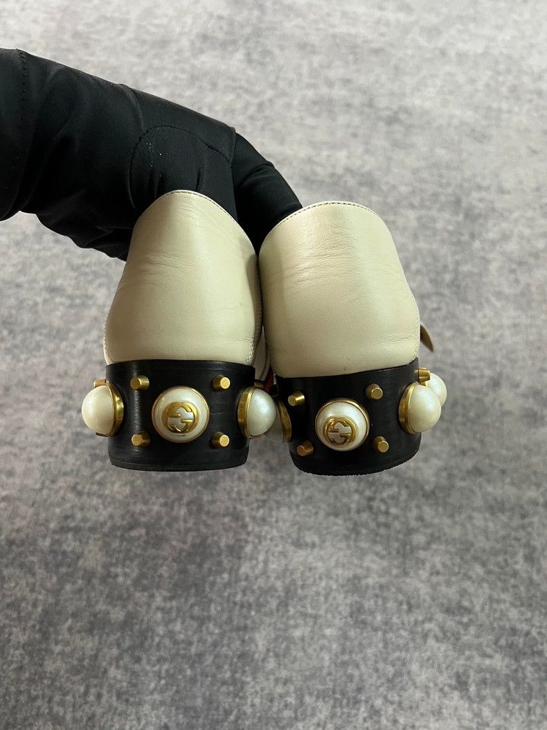 Gucci gucci pearl-embellished high heel shoes Size US 7 / EU 40 - 6 Thumbnail