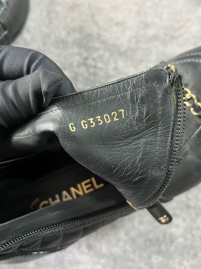Chanel Chanel Black Gold Chain Ankle Boots Size US 7.5 / EU 40-41 - 7 Thumbnail