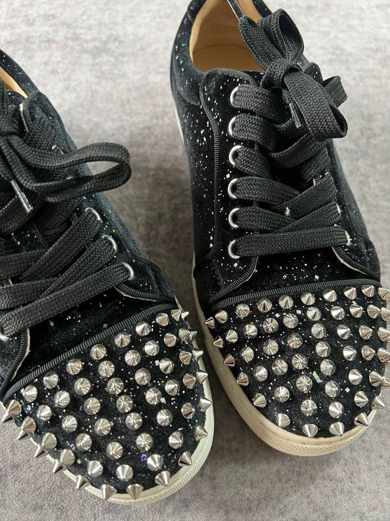 Balenciaga studded black casual sneakers Size US 6.5 / EU 39-40 - 3 Thumbnail