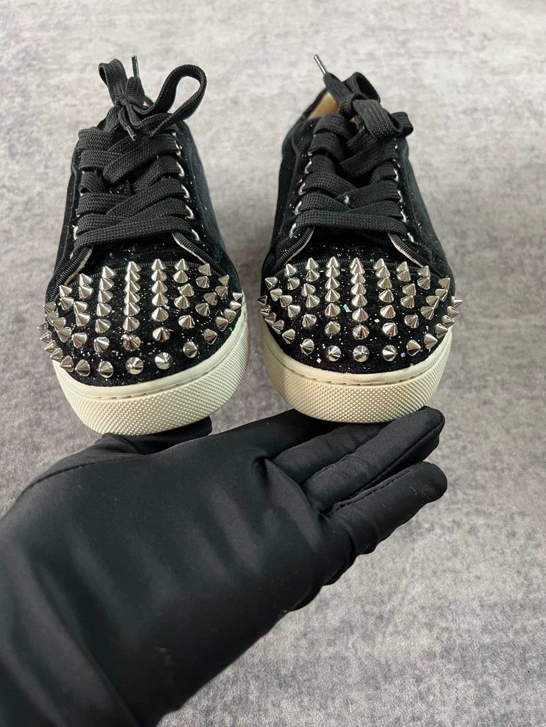 Balenciaga studded black casual sneakers Size US 6.5 / EU 39-40 - 4 Thumbnail