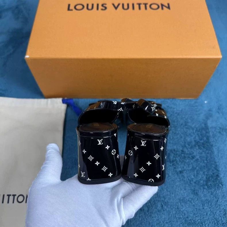 Louis Vuitton lv shake high-heeled shoes in black Size US 7.5 / EU 40-41 - 4 Thumbnail