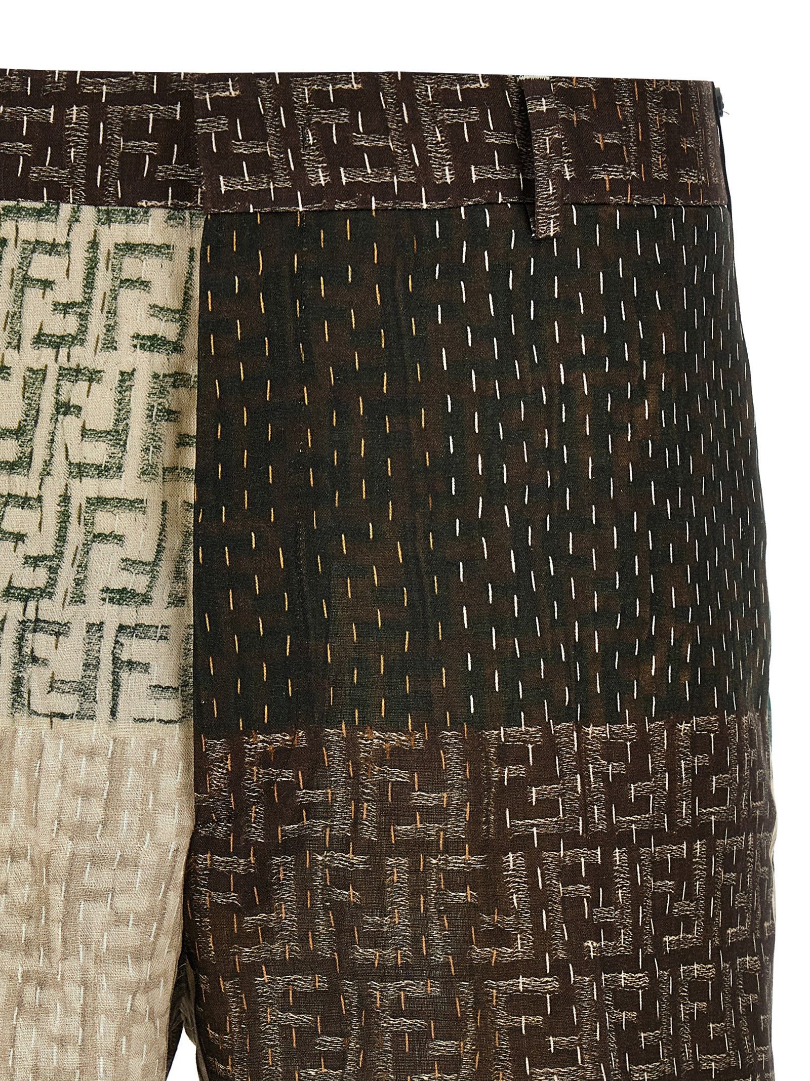 Fendi Patchwork Bermuda Shorts Size US 30 / EU 46 - 3 Thumbnail