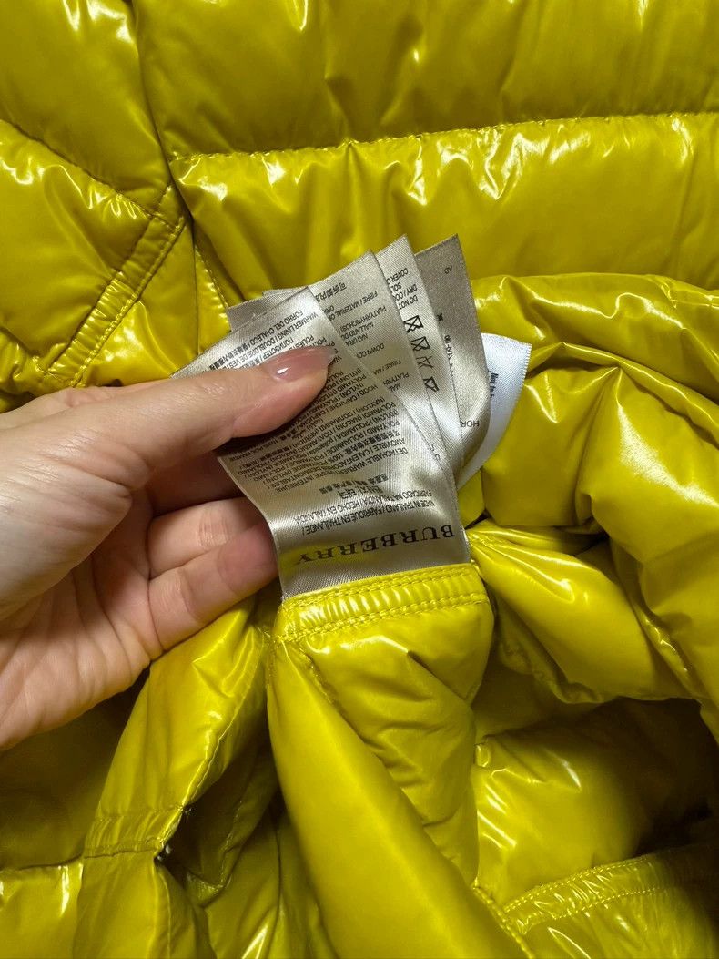 Burberry Burberry Lightweight Yellow Long Zip-Up Jacket Size US XS / EU 42 / 0 - 7 Thumbnail
