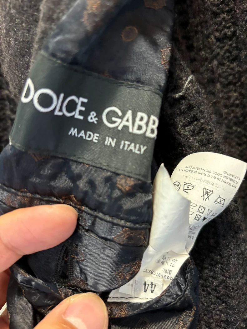 Dolce & Gabbana black wool sweater by dolce & gabbana Size US L / EU 52-54 / 3 - 2 Thumbnail