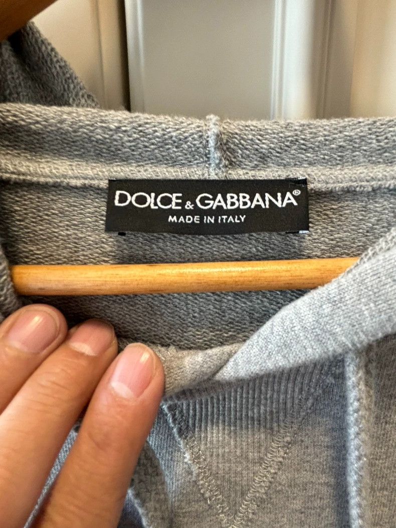 Dolce & Gabbana gray casual hoodie with graphic print Size US L / EU 52-54 / 3 - 2 Thumbnail