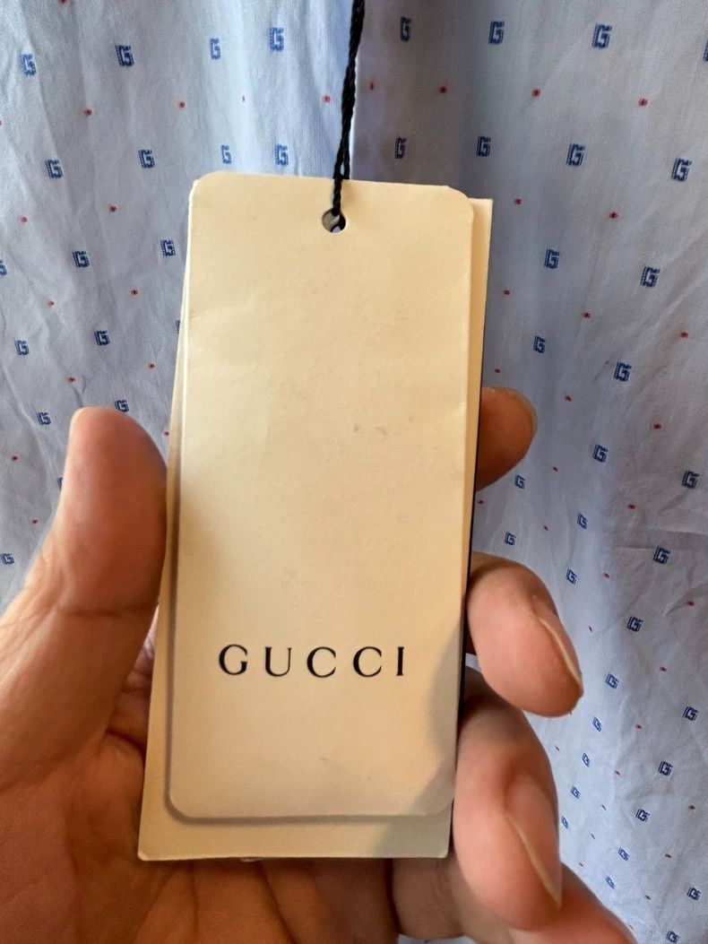 Gucci gucci logo long sleeve shirt size 37 Size US M / EU 48-50 / 2 - 4 Thumbnail
