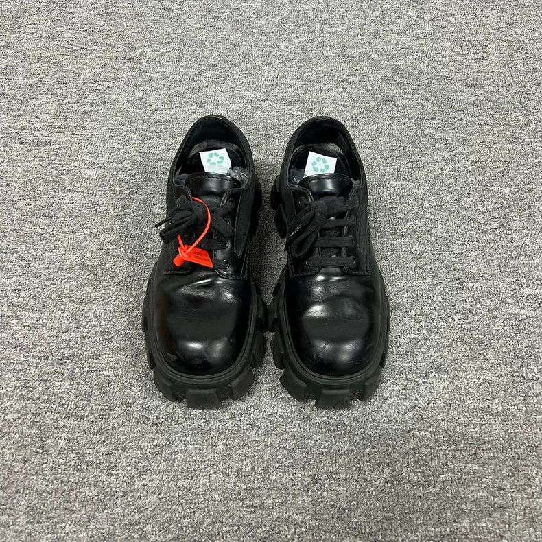Prada prada thick-soled derby shoes in black Size US 10 / EU 43 - 3 Thumbnail
