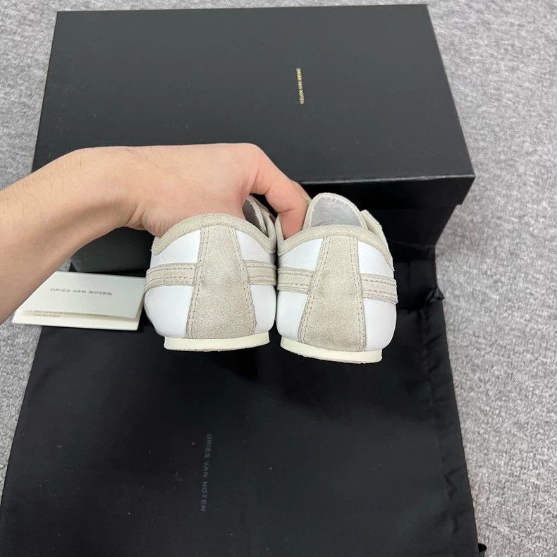 Dries Van Noten dries van noten gray white suede training shoes Size US 6 / EU 39 - 5 Thumbnail