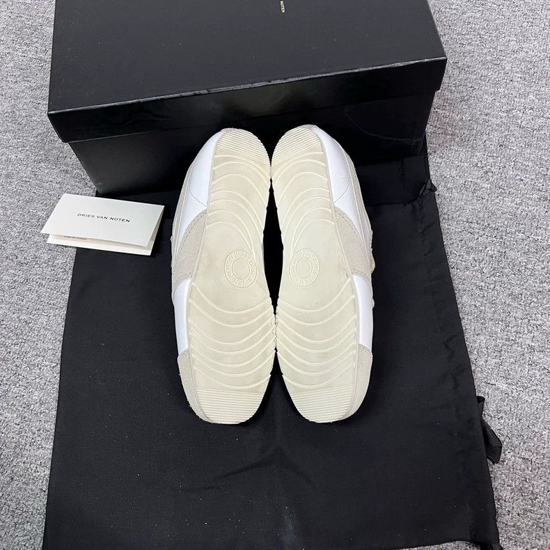 Dries Van Noten dries van noten gray white suede training shoes Size US 6 / EU 39 - 8 Thumbnail