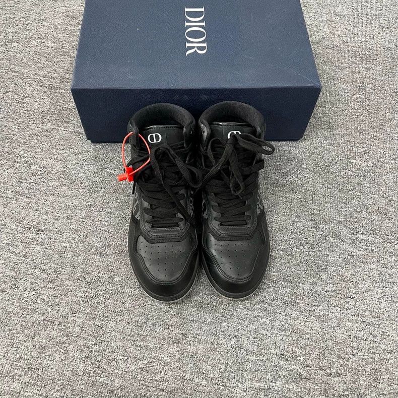 Dior dior high-top black sneakers with logo Size US 10 / EU 43 - 3 Thumbnail
