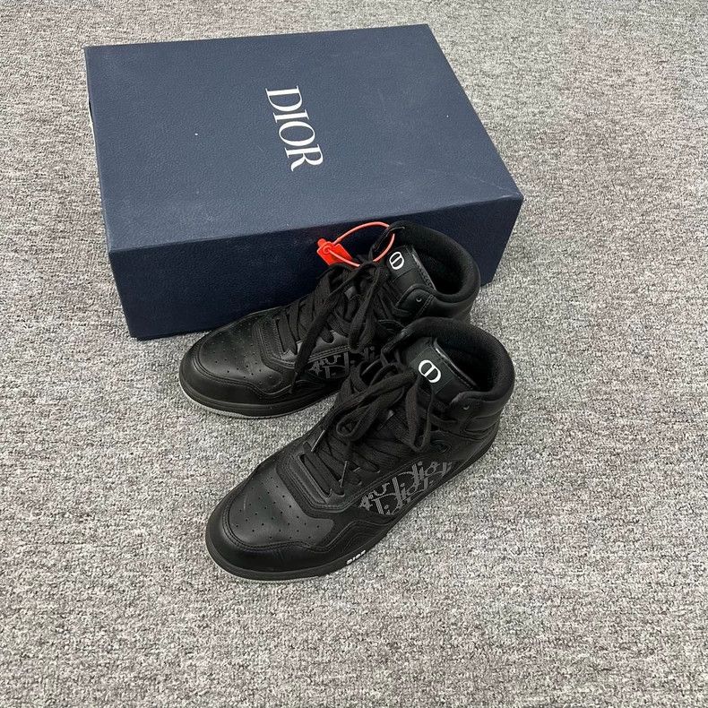 Dior dior high-top black sneakers with logo Size US 10 / EU 43 - 2 Thumbnail