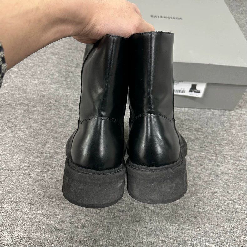 Balenciaga classic black square toe riding boots Size US 8 / EU 41 - 5 Thumbnail