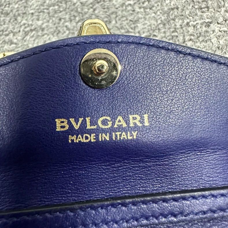 Bvlgari Bvlgari Serpent Head Blue Leather Bag Size ONE SIZE - 6 Thumbnail