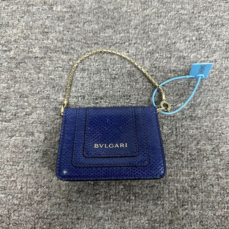 Bvlgari Bvlgari Serpent Head Blue Leather Bag Size ONE SIZE - 2 Thumbnail