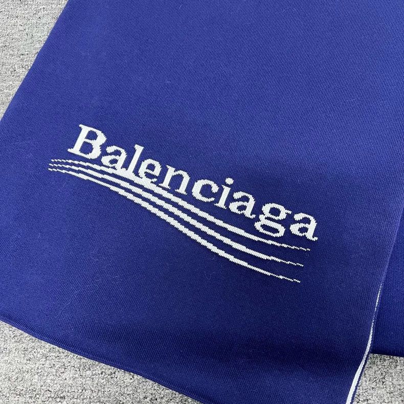 Balenciaga balenciaga wave logo double-sided scarf Size ONE SIZE - 3 Thumbnail