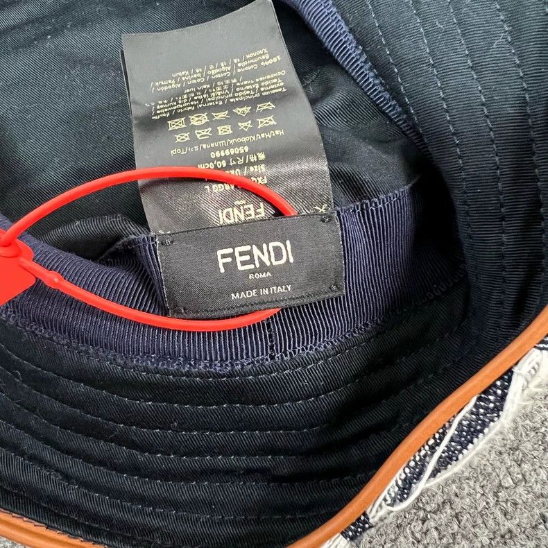 Fendi fendi double f printed bucket hat Size ONE SIZE - 4 Thumbnail