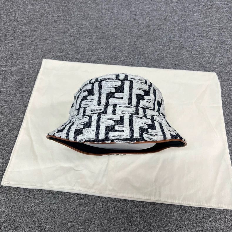 Fendi fendi double f printed bucket hat Size ONE SIZE - 2 Thumbnail