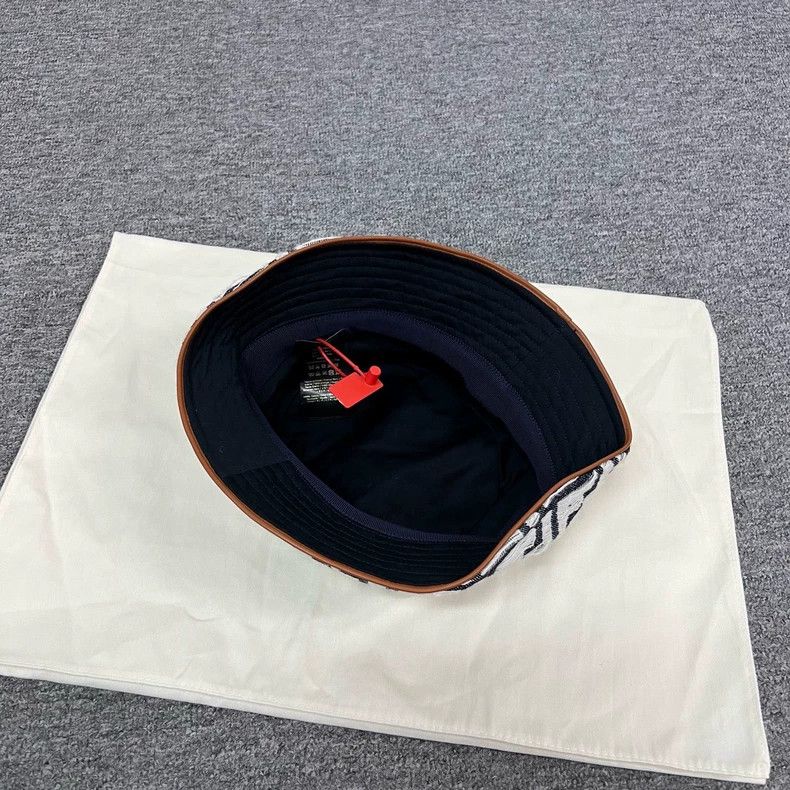 Fendi fendi double f embossed bucket hat Size ONE SIZE - 3 Thumbnail