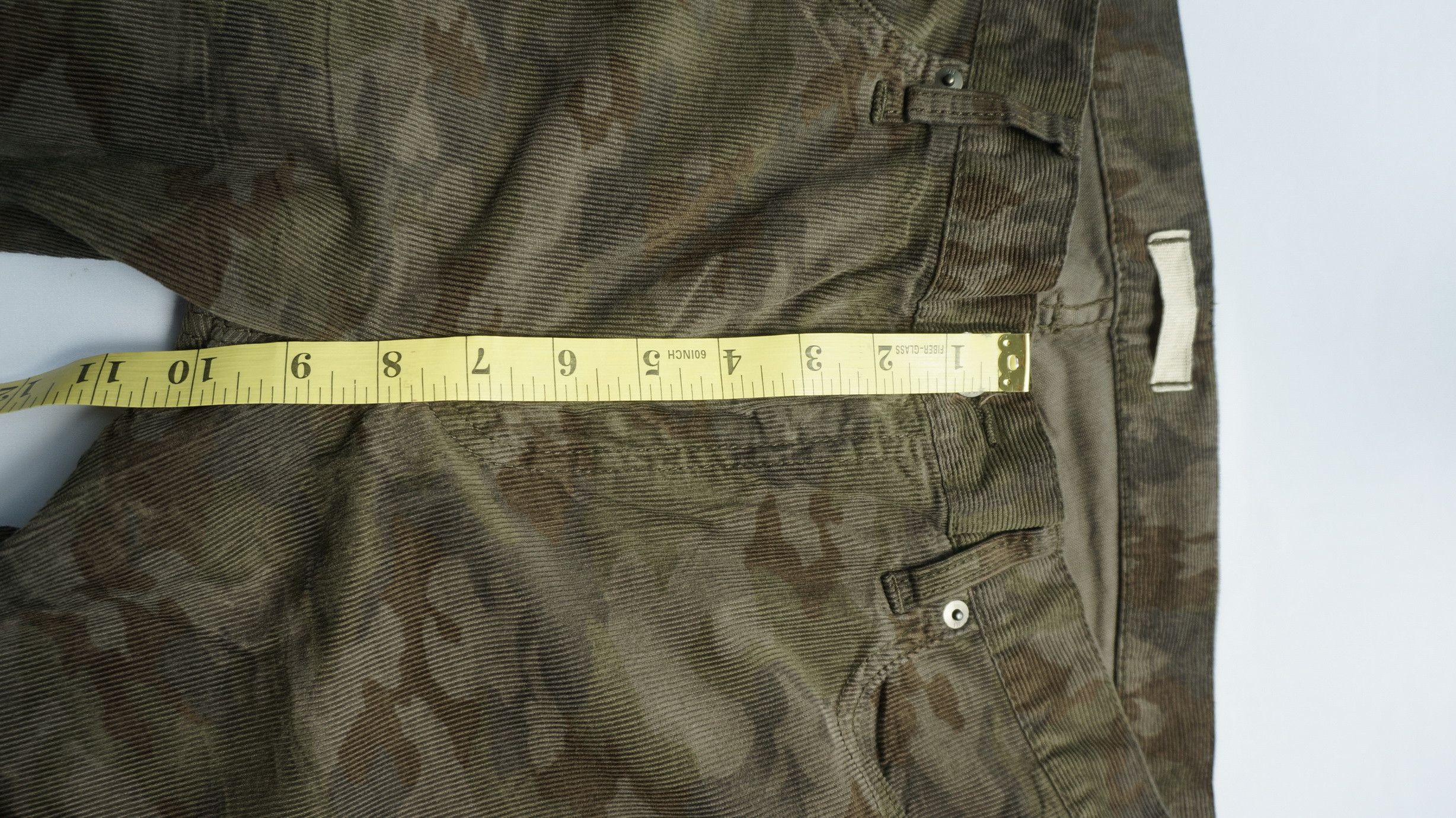 Japanese Brand UNIQLO JEANS / UJ Camo Army Corduroy Denim Pants Size US 35 - 8 Thumbnail
