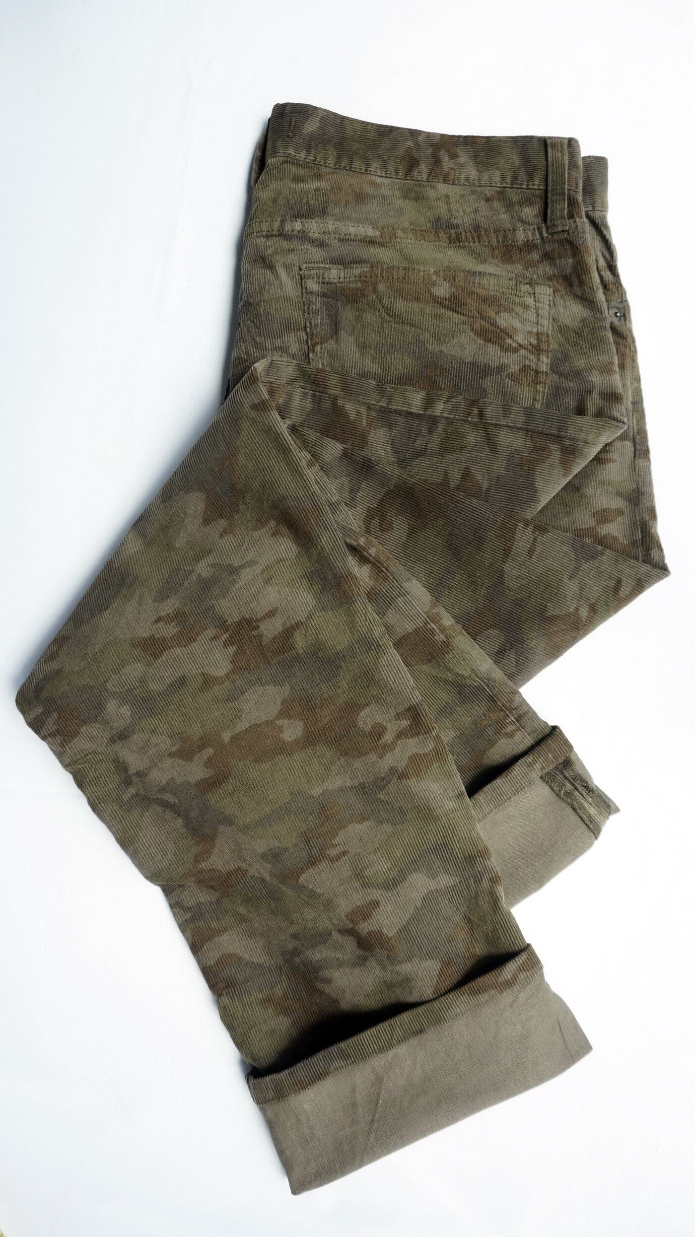 Japanese Brand UNIQLO JEANS / UJ Camo Army Corduroy Denim Pants Size US 35 - 2 Thumbnail