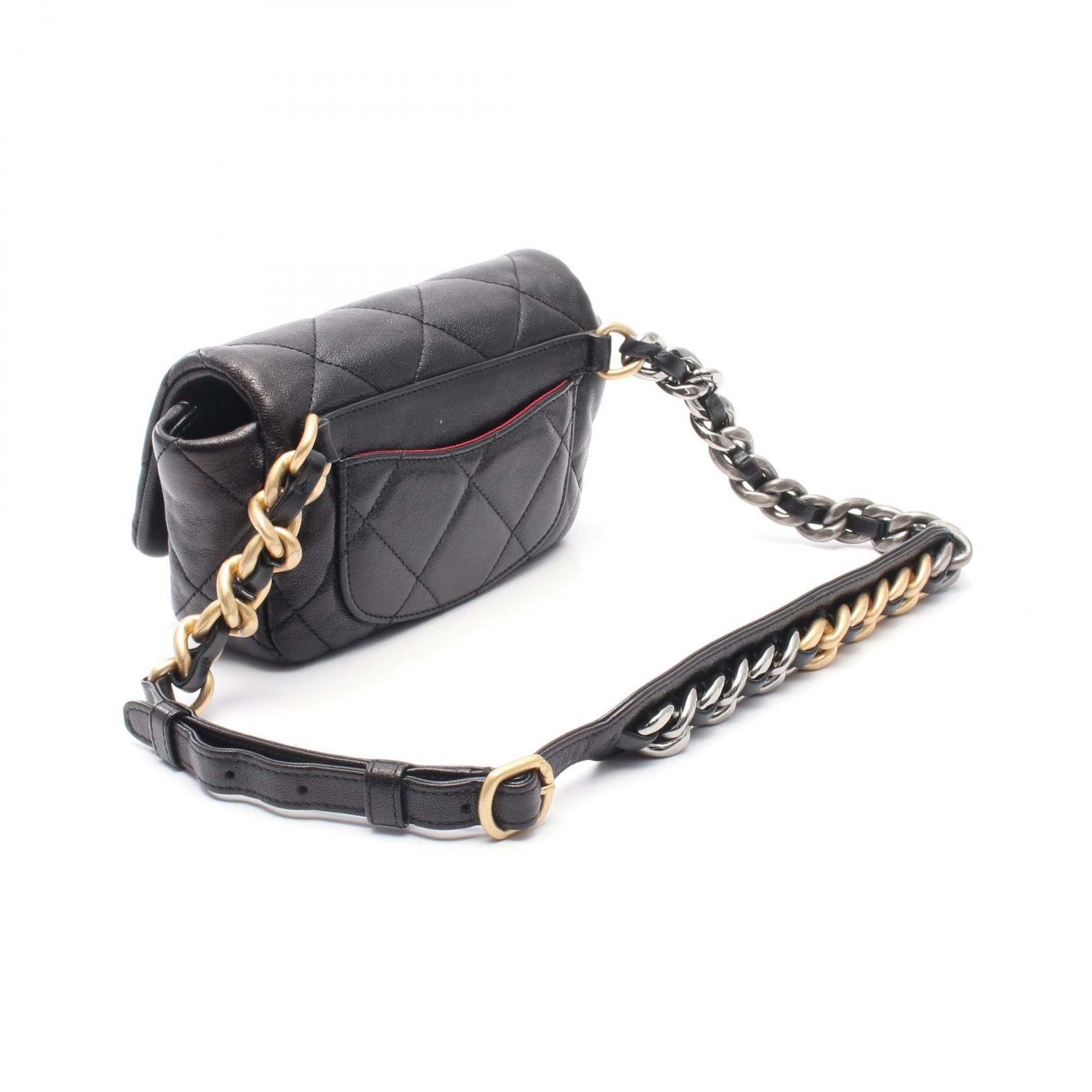 Chanel Chanel Chanel CHANEL19 Leather Waist Bag Leather Belt Bag AS1163 Size ONE SIZE - 2 Thumbnail