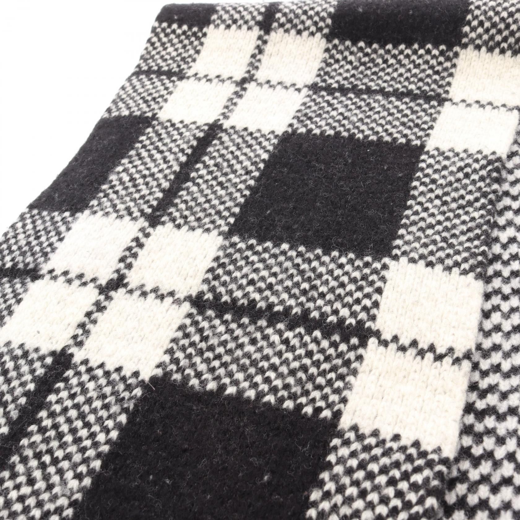Fendi Fendi Fendi FF Logo Wool Scarf Natural Material Scarf FXS346 Size ONE SIZE - 5 Thumbnail