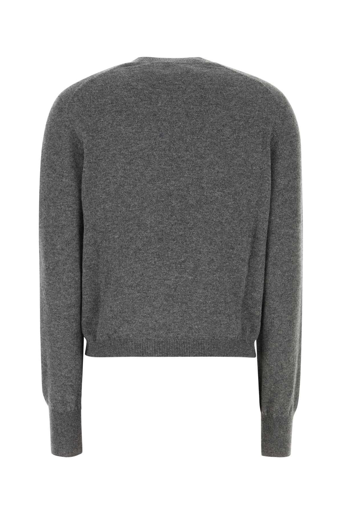 Salvatore Ferragamo Dark Grey Stretch Cashmere Blend Cardigan Size S / US 4 / IT 40 - 2 Thumbnail