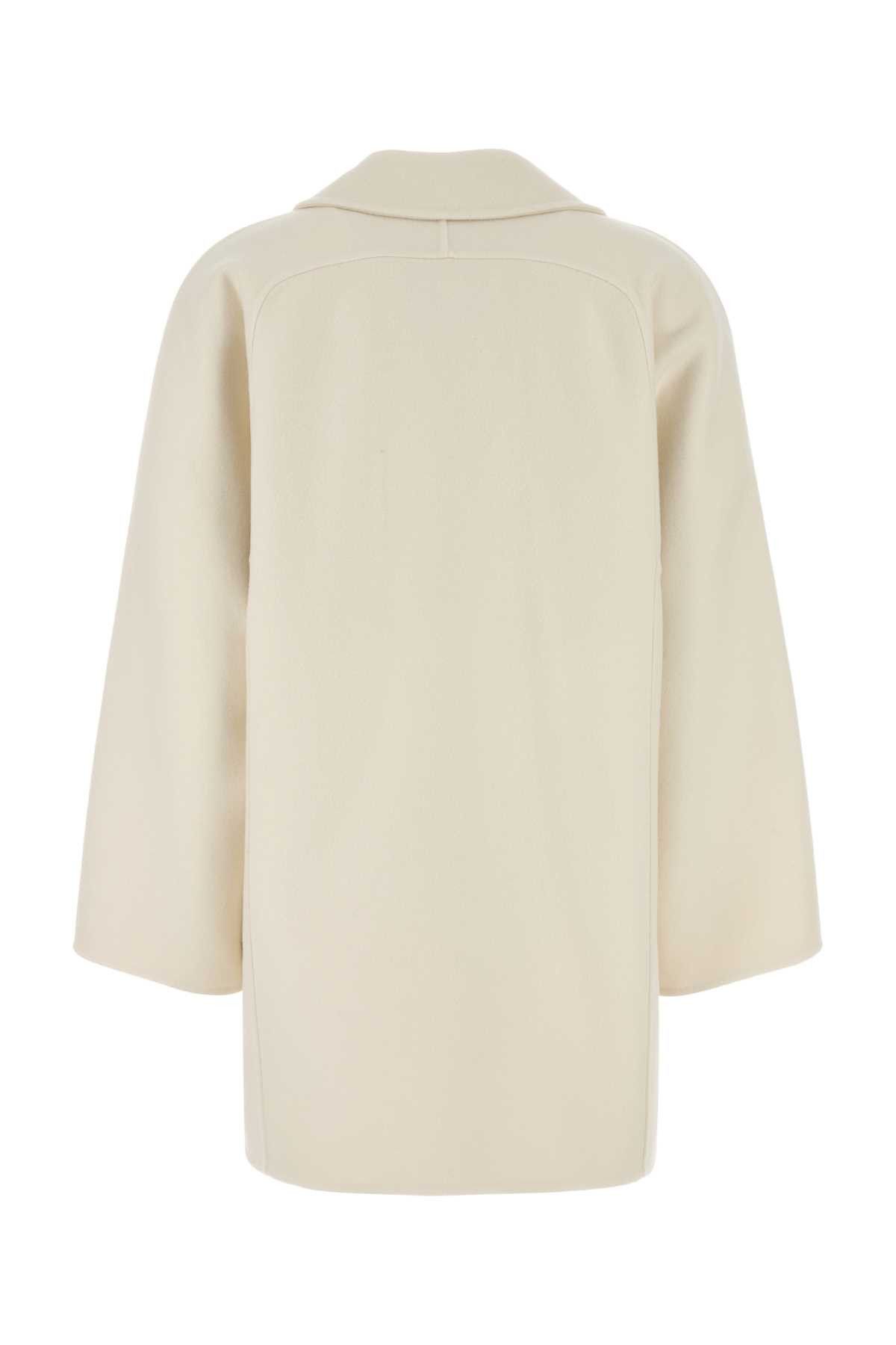 Max Mara Ivory Wool Blend Orma Coat Size M / US 6-8 / IT 42-44 - 2 Thumbnail